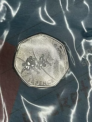 BASKETBALL 50P COIN For LONDON OLYMPICs 2012 - UNCIRCULATED • £4.49