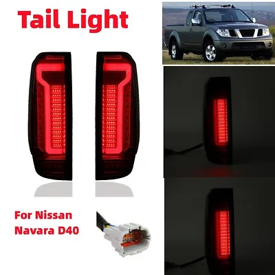 Smoked LED Rear Tail Light Lamp Lights For Nissan Navara D40 ST ST-X 2005~2014 • $198.99