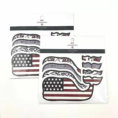 Vineyard Vines American Flag Whale Stickers For Target Four Vinyl Patriotic  • $11.69