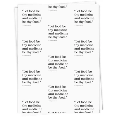 £3.99 • Buy Food & Drink Hippocrates Quote Gift Wrap / Wrapping Paper / Gift Tags (GI062262)