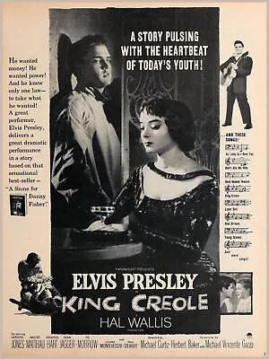 10715.Decorative Poster.Interior Design.Home Wall Decor.Elvis King Creole Movie • $19