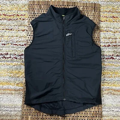 IBEX Merino Wool Hybrid Padded Full Zip Puffer Vest Black Men’s Size Medium M • $104.95