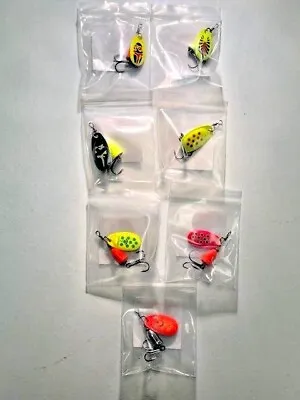 $20 • Buy 7 New, Blue Fox- Style, Spinners,  1/4 Ounce Great For Trout,& Bass
