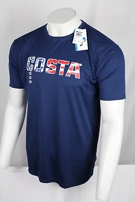 Costa Del Mar Men's Fishing Performance Short Sleeve Shirt Navy America • $22.94
