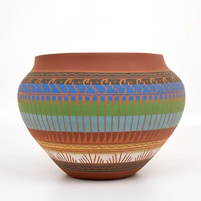 Johnny W Navajo Pottery Vase. Vintage. • £75