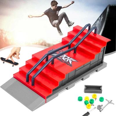 £10.99 • Buy Skate Park Ramp Kit Tech Deck Mini Fingerboard Finger Board Ultimate Park Gifts