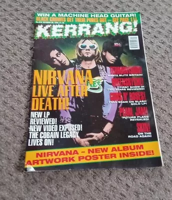 £9.99 • Buy Kerrang Magazine, No 518, 1994 Nirvana Cover Rare Uk Issue With Posters 