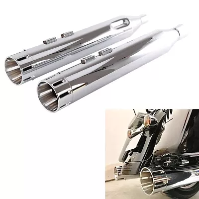 SHARKROAD 4.5 Slip Ons For Harley Touring Exhaust 2017-UP Street Glide Mufflers • $279.99