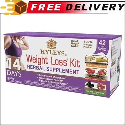 Hyleys 14 Day Weight Loss Tea - 42 Tea Bags Detox Tea For Cleanse Sugar Free • £7.63