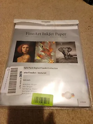 Hahnemuhle Matt Fine Art Inkjet Paper Sample Pack 8.5 X 11 Inch 10 Sheets • $32.26