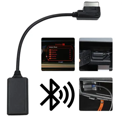 AMI MDI MMI Bluetooth Music Interface AUX Audio Cable Adapter For Audi A3 A4 A5 • $15.48