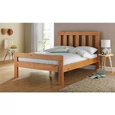 Habitat Chile Kingsize Wooden Bed Frame - Oak Stain • £179.99