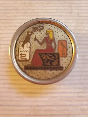 Vintage Egyptian Themed Metal Pill Box • $9.95