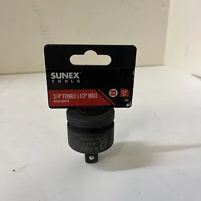 Sunex 4301 3/4inch Female 1/2inch Male Impact Socket Adapter • $17.99