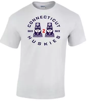 UCONN Huskies Back To Back Championship Basketball T-shirt • $29.99