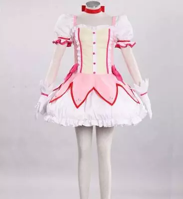  Mahou Shoujo /Magical Girl Kaname Madoka Anime Cosplay Costume Outfit Full Set • $59.67