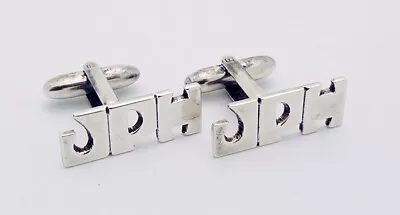 Estate J.P.H. 15/16  By 3/8  Cufflinks In Sterling Silver  • $49.99