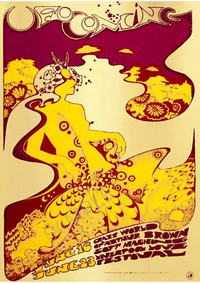£4.99 • Buy Vintage Music Poster Arthur Brown Liverpool Love Festival 1967 Art Print A3 A4