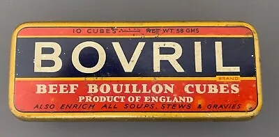 Vintage  1930 S Bovril Beef Bouillon Cube Tin Advertising Kitchen Cooking • $3.99