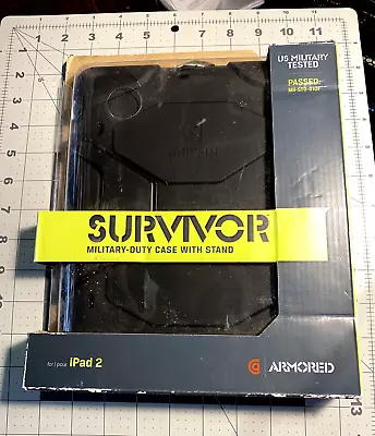 Griffin Survivor Armored Military Duty Case For IPad 2 Black GB02480  Item 1189 • $6