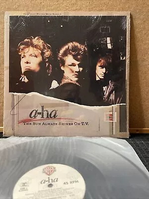 A-Ha - The Sun Always Shines On TV US 12  Single  Record 1985/ Shrink/Nice Copy! • $14.95