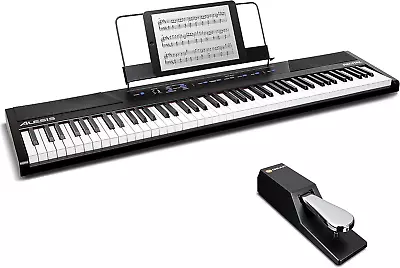 Digital Piano Bundle - Electric Keyboard With 88 Semi Weighted Keys Built-In Sp • $381.38