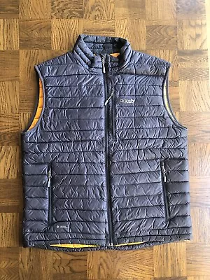 Rab Men’s Microlight Vest Down Gilet Vest Quantum Pertex - XL X Larg - Dark Grey • £65