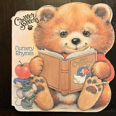 Vintage 1984 Critter Sitters Nursery Rhymes Board Book  •Free Shipping • $5.95