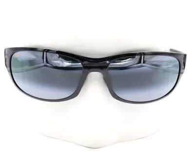 New Maui Jim Twin Falls Gloss Black Gray Maui Readers Sunglasses +2.50 417-02J25 • $231.20