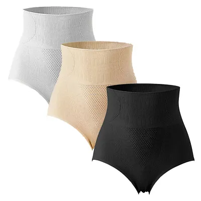 £4.59 • Buy 3 Pack Womens Shapewear Tummy Control Slimming Knickers High Waist Underwear