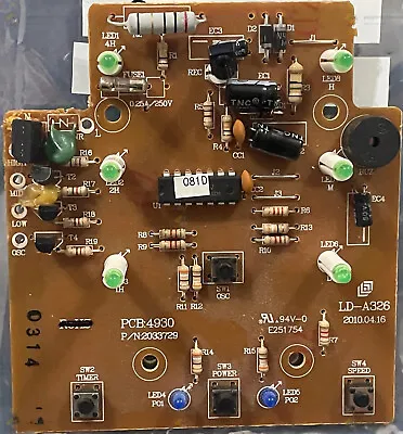 Lasko Blower Fan Control Board Model U35100 Replacement Part Motherboard PCB Cpu • $12.10