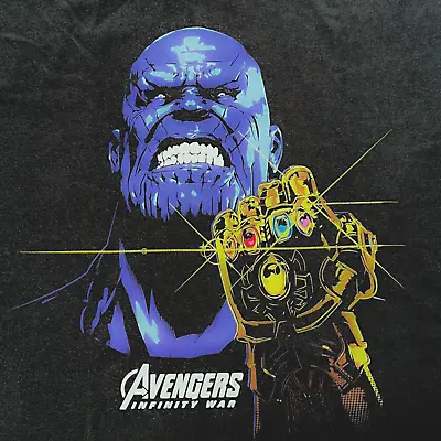 Vintage Graphic Collectable Marvel Avengers Infinity War T-shirt Men’s Size M • £17.78