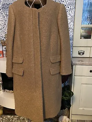 Next Camel Coat Wool/polyester  Lined In Very Good Condition 20 Zip/deep Pockets • £25