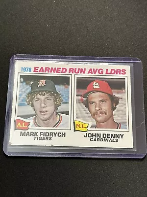 1977 Topps - League Leaders #7 Mark Fidrych John Denny (RC) • $1.84