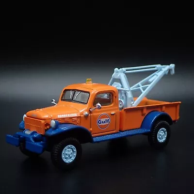 1947 47 Dodge Power Wagon Tow Truck Wrecker Gulf 1:64 Scale Diecast Model Car • $14.98