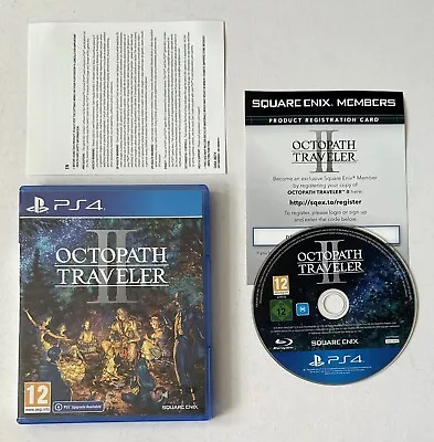 Octopath Traveler 2 II Sony Playstation 4 PS4 Complete PAL • £19.99