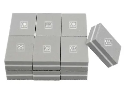 50 Pcs Nail Buffer Mini Block File 180/100 Grit Sandwich Gray Washable Manicure  • $9.99