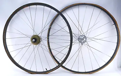 Campagnolo Record HF 6 Speed Wheelset Mavic CX18 Rim NOS Regina Freewheel • $520