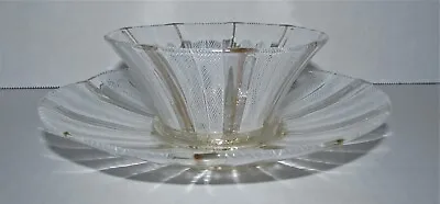 Vintage Murano Zanfirico Art Glass Bowl With Under Plate 1167 • $129.99