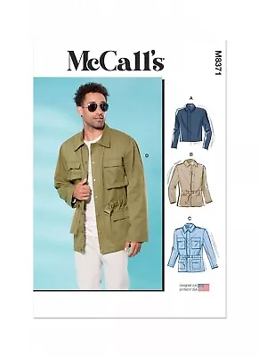 McCall's SEWING PATTERN M8371 Men's Jacket In 2 Lengths 34-42 Or 44-52 • £14.99