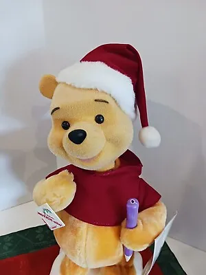 Vintage Christmas Telco Motion-ette 17  Winnie The Pooh W/Santa Hat • $30