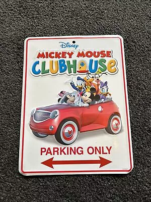 Disney Mickey Mouse Clubhouse Parking Only Tin Metal Sign 8 X 11 • £1