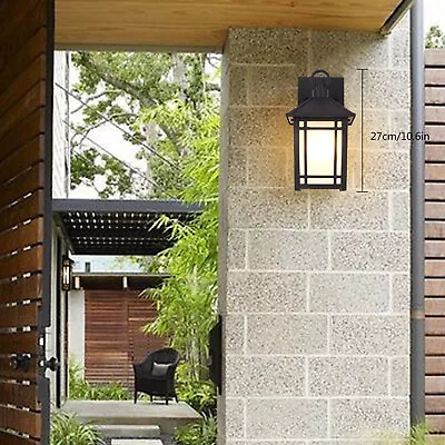 Porch Sconce Outdoor Motion Sensor Light Fixture Dusk To Dawn Wall-Mounted Lamp • $33.25