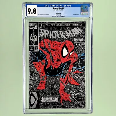 Spider-Man #1 (CGC 9.8) 1990 Silver Edition Iconic Todd McFarlane Cover • $80