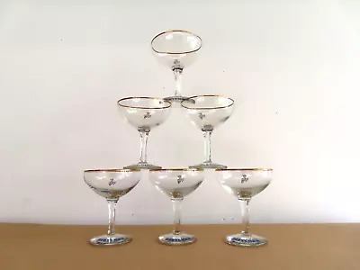 Vintage 1950's Babycham Glass White Fawn Deer Bar Advertising Party Glasses X 6 • £9.99