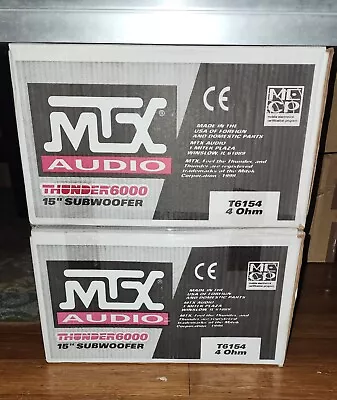 2 X 15  MTX Thunder 6000 6154 Excellent Condition  • $400