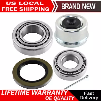 Trailer Hub Wheel Bearing Kit For 14125A W/Seal 6000-7000lb Axles W/Rubber Plug • $18.89