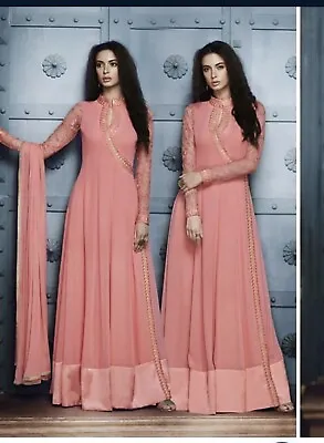 £22.99 • Buy Indian Pakistani Designer Anarkali Salwar Suit Semi Stitch