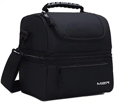 MIER Lunch Bag Large Insulated Cool Bag Lunch Kit For Men Work Women Adult • £29.56