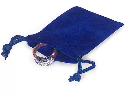 100 ROYAL 2x2 Jewelry Pouches Velour Velvet Gift Bags • $18.40